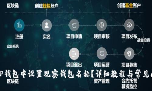 如何在TP钱包中设置观察钱包名称？详细教程与常见问题解答