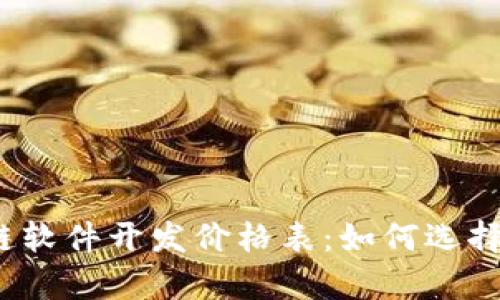 2023年最新区块链软件开发价格表：如何选择合适的服务与预算
